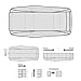 Motor Trend AUTO Armor All Weather Proof Universal Fit Car Cover - UV, Water Proof (Gray) (Fits up to 210
