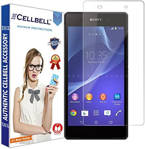 bagtag Cellbell Tempered Glass Screen Protector for Sony Xperia Z2 (2.5D Curved Edges)(Clear) Complimentary Prep cloth-Bronze Edition
