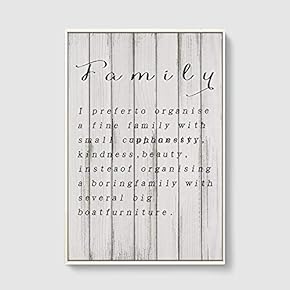 Framed Home Artwork Vintage Wood for Living Room Bedroom