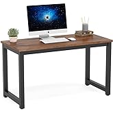 Tribesigns Modern Simple Computer Desk, 47 inch Vintage Office Desk Computer Table, Study Writing Study Desk Workstation for Home Office, Rustic Brown