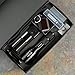 Tactical Flashlight Kit - Bright 1200 Lumens LED - N-GAGE NGPRO-12 including Two Rechargeable Lithium Ion Batteries, Rapid Charger, AAA Battery Holder and Belt Carrying Case and Solar Key Chain Light