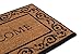 BIRDROCK HOME Welcome Door Mat - Decorative Entry Rug - Outdoor Durable Floor Doormats for Front Door, Entrance, or Cabin - Heavy Duty, Natural Coir for Muddy Feet - 18 x 30 Inch - Vinyl - Standard