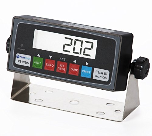 PrimeScales Heavy Duty 48â€x48â€ Industrial Floor Scale PS-10000F & Indicator â€“ Accurate Digital Pallet & Warehouse Scales, Built-In Smart Data Function & Calibration Certification
