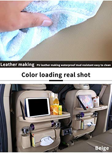 image for HEYLOVE Car Seat Protector+Backseat Organizer with Tablet Holder and F