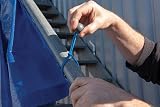 Silverline Tarpaulin Ball Bungees 10pk 175 mm Blue Model view 3