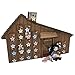 The Queen's Treasures Officially Licensed Little House On The Prairie Advent Calendar Including 18 In Doll Christmas Accessories. Shaped Like The Ingalls Home, Plus 24 Ornaments & Hanging Brackets