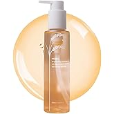 MIDHA Brightening Cleansing Oil with brown rice & vitamin C,5.07fl.oz/150ml,Radiant Skin, Deep Moisturising, Gentle Daily Cleanser, Face Wash for Sensitive Skin, Nourishing Care, Plant-Based