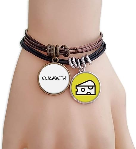 Amazon 特別な手書きの英語名エリザベス ブレスレットロープリストバンド ブレスレット 通販