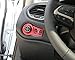 Aluminium Alloy Headlight Switch Head Lamp Control Button Cover Decor Trim For Jeep Renegade 2015 2016 (red)