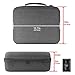 Geekria Shield Case for Large-Sized Over-Ear Headphones, Replacement Protective Hard Shell Travel Carrying Bag with Cable Storage, Compatible with Sennheiser HD820 (Drak Grey)