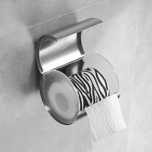 JunSun Toilet Paper Holder Round Tissue Paper Roll Holder Cat Proof