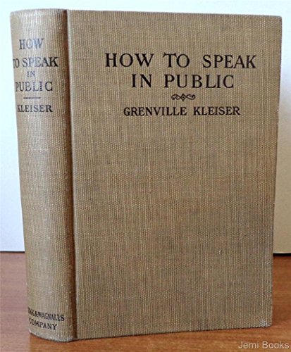 How to speak in public