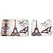 Smartcoco Paris Eiffel Tower Flannel 2pcs/set Bath Pedestal Rug Cover Bathroom Bath Mat Kit Household Bathroom Carpets Design Decor Houseware