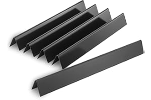 YIHAM 24.5 Inch 7540 7539 Flavorizer Bars for Weber Genesis 300 Series with Side Control E310 E320 S310 S320 EP/CEP 310 320, Weber Grill Parts Porcelain-enameled Flavor Bars Replacement Set of 5