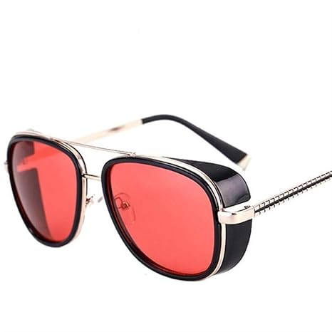 lentes rojos hombre