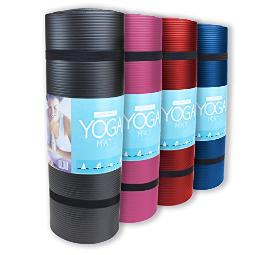 Extra Thick Yoga Mat, 5/8 Inch (16 mm) with No Stick Ridge NonSlip