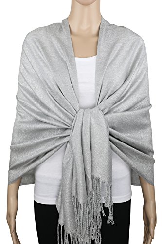 Sparkling Metallic Evening Shawl Wrap Scarf for Wedding Prom Party Dress 80