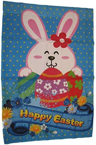 12x18 Happy Easter Bunny Rabit Eggs Banner Sleeved Garden 12"x18" Flag