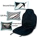 Zento Deals 12V Heated Car Seat Cushion - Premium Quality Comfortable Heating Warmer Pad with Secured Straps Perfect for Cold Weather and Winter Driving