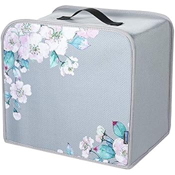 Bluecell Four Slice Toaster Dust Cover Home Appliance Toaster Neoprene Dust Cover Fingerprint Protection (Flower-1)