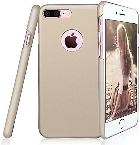 iPhone 7 Plus Case, Acewin [Exact-Fit] iPhone 7 Plus Slim Fit Case Soft Finish Coated Surface with Premium Matte Hard Anti-Scratch Cover for iPhone 7 Plus (5.5) (Gold)