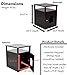 Internet's Best Decorative Cat House & Side Table with Storage Shelf | Litter Box Enclosure | Indoor Pet Crate | Nightstand | Hooded Hidden Pet Box | Cats Furniture Cabinet | Kitty Washroom Espresso