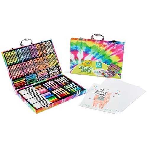 Crayola Inspiration Art Case Coloring Set - Tie-Dye (140ct), Art Supplies Set F…