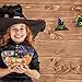Biubee 48 Pieces Halloween Theme Scratch Paper- Rainbow Scratch Art Paper Card Pumpkin Bat Castle Hats Craft Kit with 24pcs Wooden Styluses and 48pcs Ribbons for Birthday Halloween Party Supplies