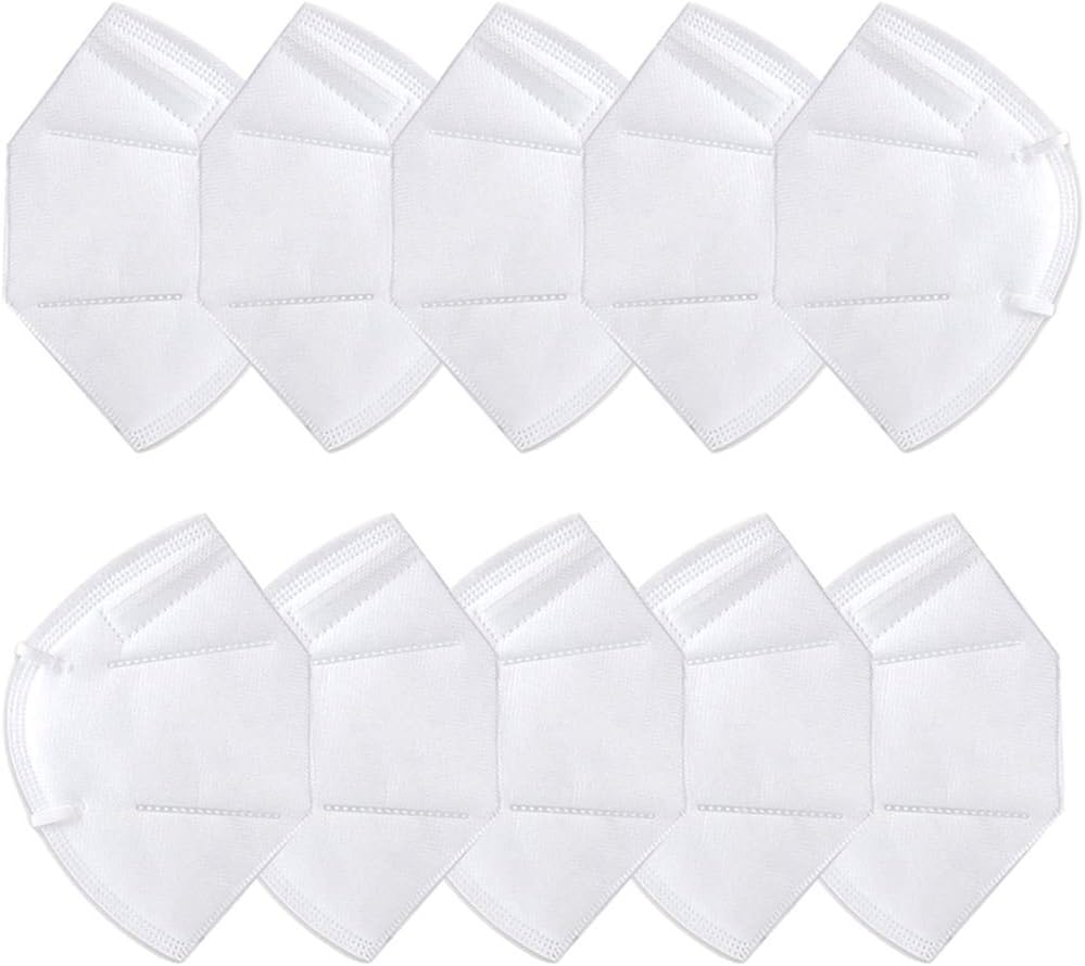 Dust Face Mouth Mask - 10pcs Mask 4 Layer Filtration Anti-Dust, Allergies, small particles on air, pollen for Cycling Camping Travel