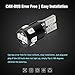 AUXLIGHT 194 168 2825 W5W T10 LED Bulbs Brilliant Red, Ultra Bright Error Free 9-SMD 2835 Chipsets Replacement for Car Interior Dome Map Door Courtesy License Plate Lights (Pack of 2)