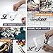Letter Stencils for Painting on Wood - Alphabet Stencils with Calligraphy Font Upper and Lowercase Letters - Reusable Plastic Art Craft Stencils with Numbers and Signs - Set of 36 PCs 8.27