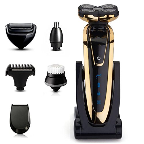 6In1 Portable Electric Shaver Rechargeable Beard Shaving Waterproof Razor Body Trimmer Nose Ear
