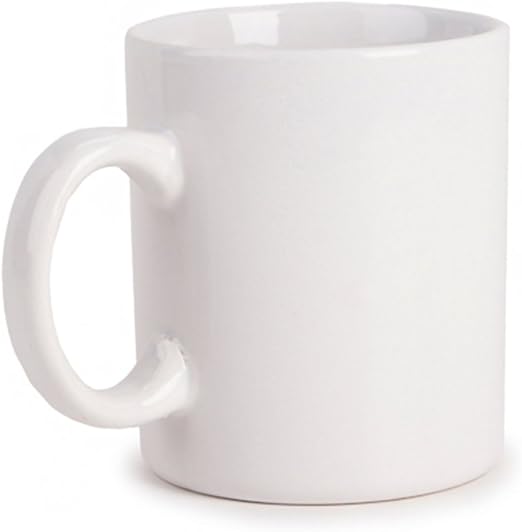 Amazon Com Darice Personalizable Ceramic White Coffee And Juice Mugs 20 Oz Ready To Decorate 2 Pack Coffee Cups Mugs