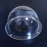 LOTOWELZON Clear 4Inch/100mm Acrylic Indoor/Outdoor CCTV Replacement Camera Dome Cover Security Camera Housing Surveillance C