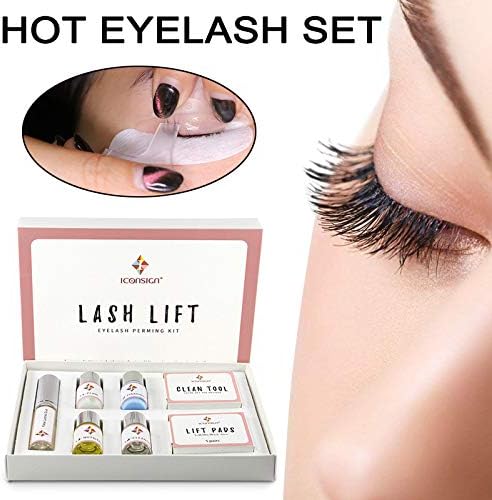 Fishoo Mini Eyelash Perming Kit Lashes Lifting Curling Set Pads Cilia Lift Perm Rod Glue Eyes Makeup Tool