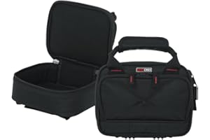 Gator Cases Padded Nylon Mixer/Gear Carry Bag with Removable Strap; 8.25" x 6.25" x 2.75" (G-MIXERBAG-0608)