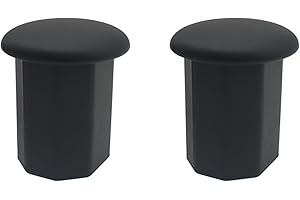 HAJXZH 2 PCS Lacrosse Sticks End Cover Lacrosse Butt End Caps Lacrosse Butt End Tape Saver Lacrosse Replacement End Cover Black