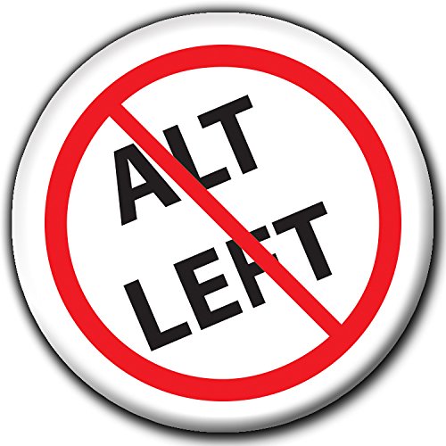 NO ALT LEFT 6-Button Rally Pack! Anti-Antifa Badge! Anti-Communist Pin! Pro America! Six Buttons