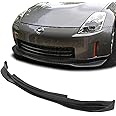 GT-Speed Compatible/Replacement for Front Bumper Lip, GT Style PU Front Lip Spoiler Black, Fits 2006 2007 2008 2009 Nissan 350Z Fairlady Z Z33