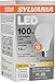 SYLVANIA, 100W Equivalent, LED Light Bulb, A19 Lamp, 1 Pack, Soft White, Energy Saving & Long Life, Medium Base, Efficient 14W, 2700K