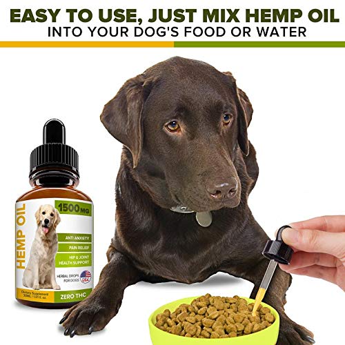 GOODGROWLIES Hemp Oil for Dogs Cats 1500MG Pet Hemp Oil USA Made