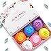 Bath Bombs for Kids Gift Set 6 Vegan Essential Oil Ultra Lush Spa Kit Dry Skin Moisturize for Bubble & Spa Bath, Handmade Birthday Gift for Men, Women