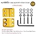 AUTMATCH Winch Cable Hook Stopper (2 Pack) Silicone Rubber Shock Absorbent Winch Stopper Best Winch Accessories for Wire & Synthetic Cables ATV UTV Prevent Pulling Eliminate Abrasion Bouncing Yellow