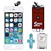 SANKA iPhone 5 LCD Screen Replacement White, Digitizer Display Retina Touch Screen Glass Frame Assembly for iPhone 5 - White (Free Tools Included)