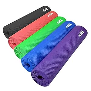 JLL® Yoga Mat 6mm, Suitable as a Yoga, Pilates and Camping Mat, 5 Colours Available, Exercise, Fitness, Workout