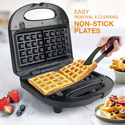 Sandwich Maker, Waffle Iron, multifun 2in1 Waffle, Omelet and