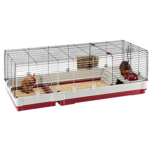 Ferplast Krolik Rabbit Cage ExtraLarge Rabbit Cage w/Wood or Wire