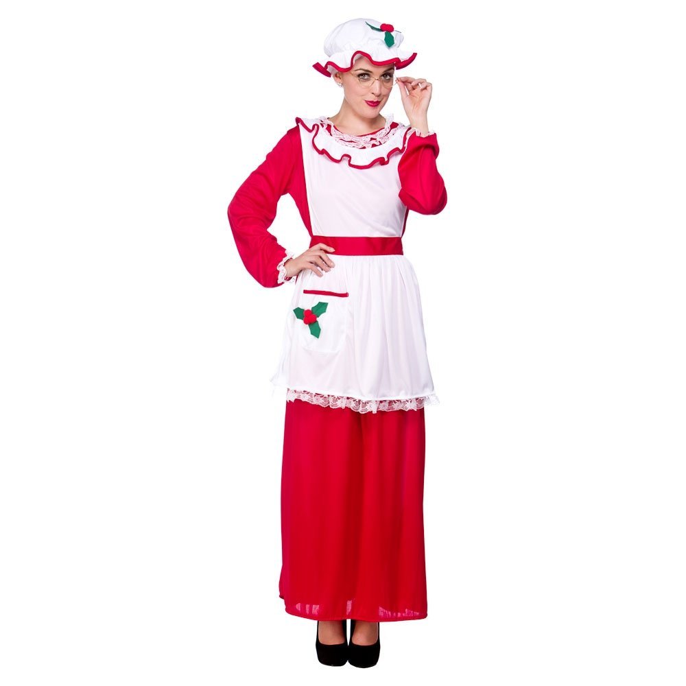 Mrs Santa Clause Plus Size Santa Costumes Full Range Available Traditional & Silly Mens Ladies Fancy Dress Outfits, Lady: XX LARGE, Red