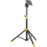 TENTEOTEN Electronic Mounting Stand with Plate, Portable Mounting Stand for Electronic Modules &amp; Controller Multi Pads and Drum Pads (Yellow)