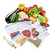 CISNO Sous Vide Bags Kit 5 Food Vacuum Sealed Bags and 1 Hand Pump for Food Storage and Cooking